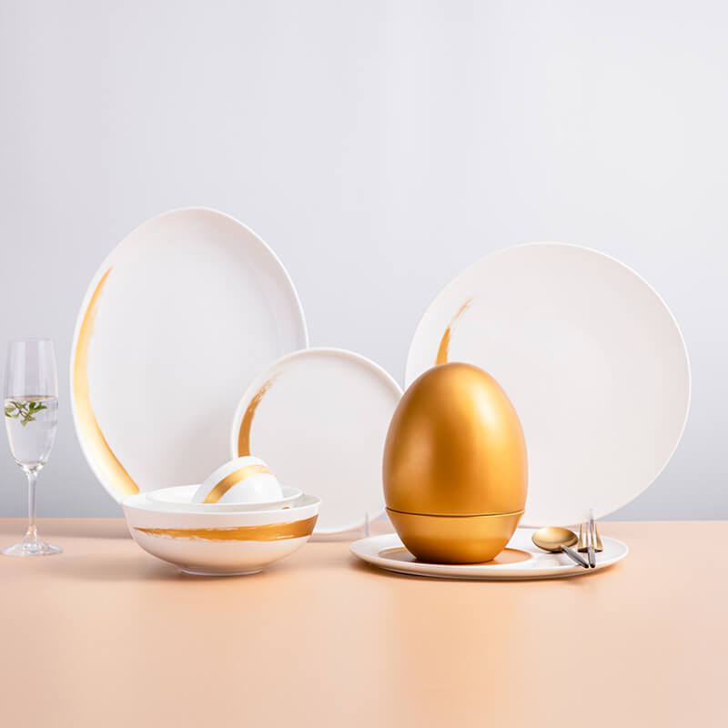 Bone China Tableware Plus Gold - Quicksand Gold