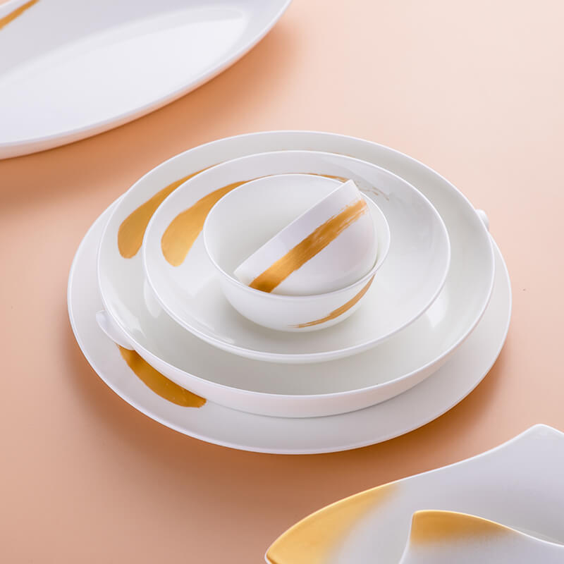 Bone China Tableware Plus Gold - Quicksand Gold