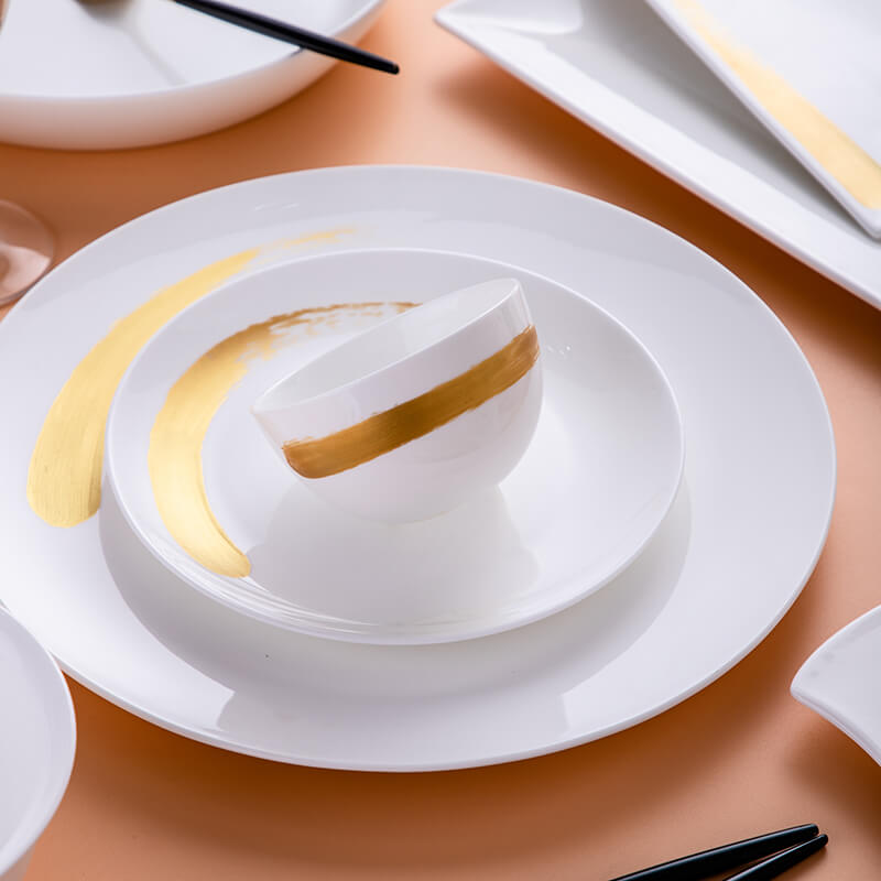 Bone China Tableware Plus Gold - Quicksand Gold