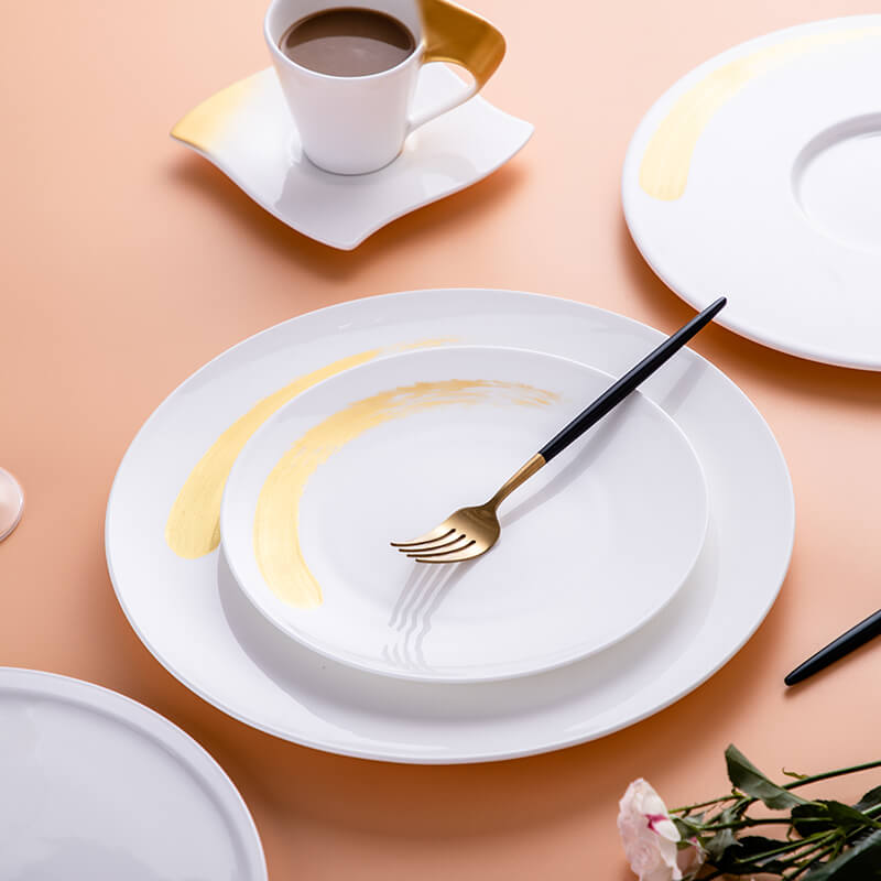 Bone China Tableware Plus Gold - Quicksand Gold