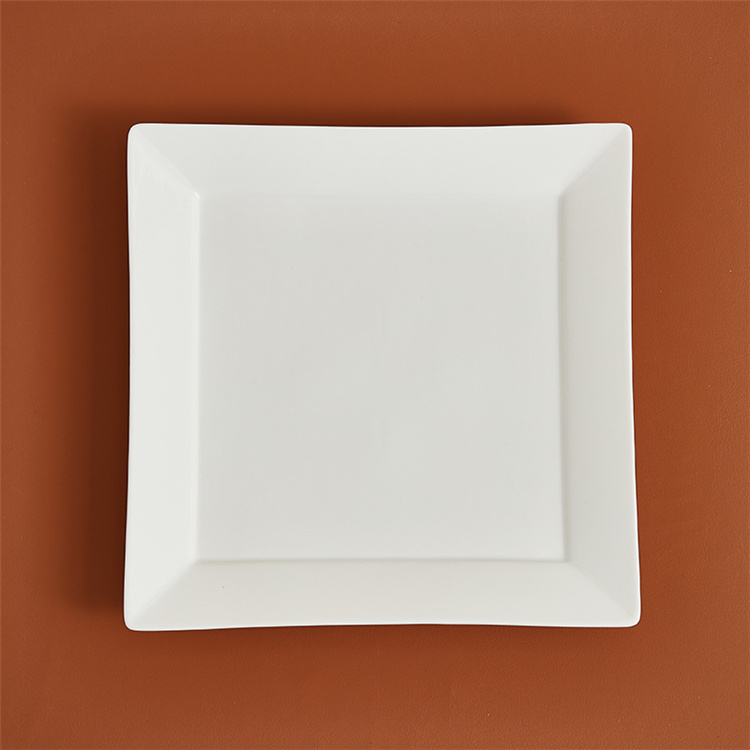 Square Bone China Dinner Plates