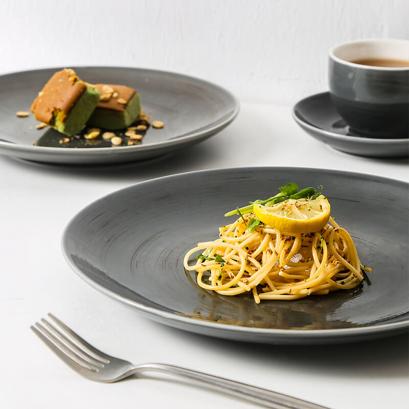 Wholesale Porcelain Dinner Sets - Mark of Time Black