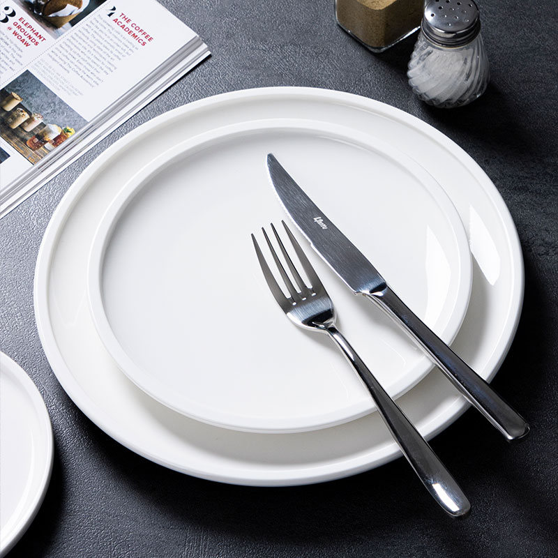 White Porcelain Dinnerware - Bergen