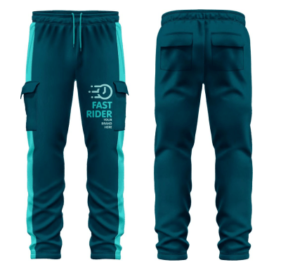 Blue Slim-Fit Track Pants For Riding And Workouts Supplier