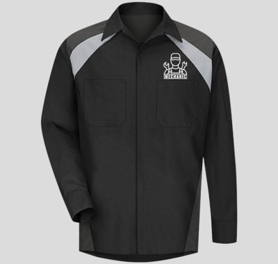 Edgy Black Eco-Active Automotive Uniform Wholesaler