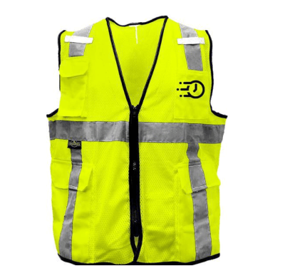 Hi-Vis Multi-Pocket Lime Safety Vest without Sleeves Manufacturer