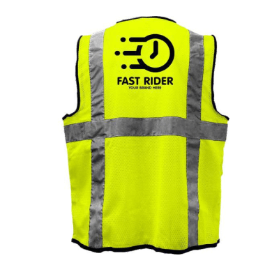 Lime Safety Vest For Higher Visibility And Safety For Riders And Workers Wholesaler