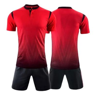 Red And Black Recycled Sports Jersey Wholesaler