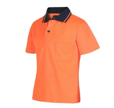 Sustainable Orange Food Delivery Shirt Wholesaler